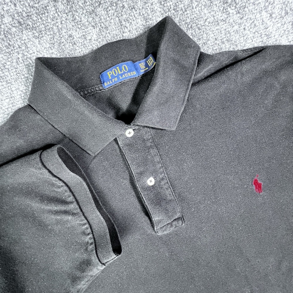 Polo Ralph Lauren Polo Shirt Mens XLarge Tall TGL Black Short Sleeve Big & Tall